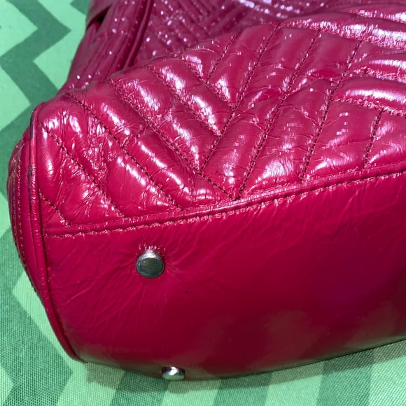 Cole Haan Coated Patent Leather Sugar Berry Tote - Picture 2 of 16